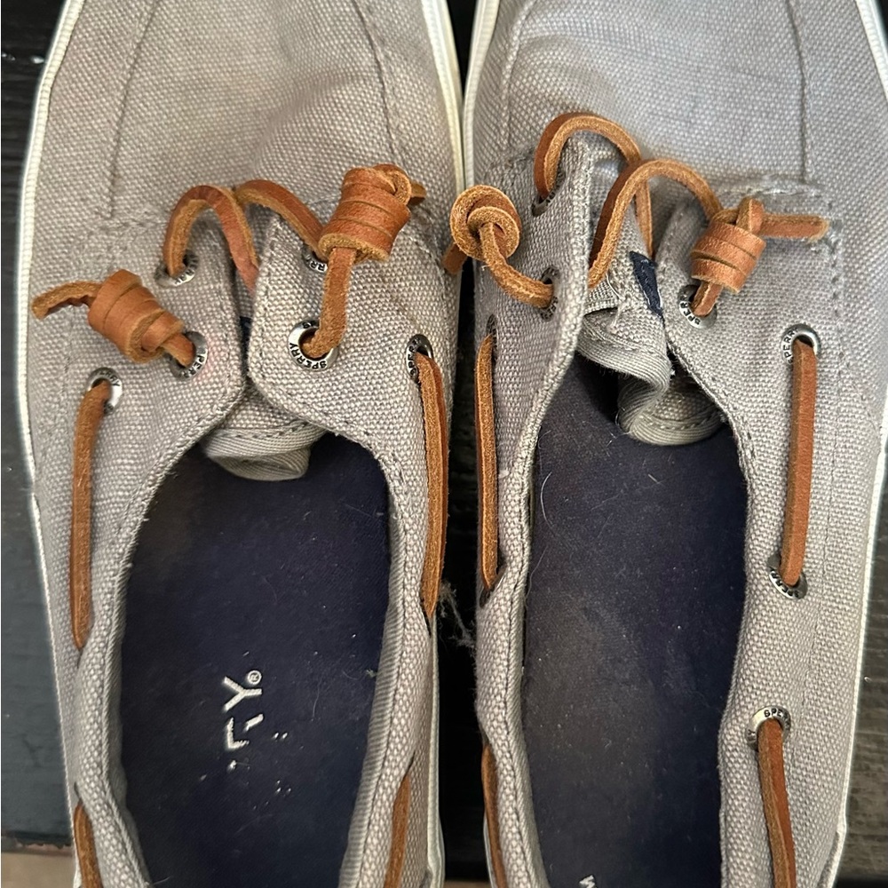 Sperry Gray Canvas women’s Shoes